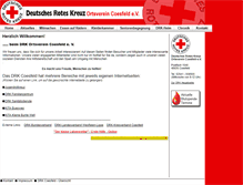 Tablet Screenshot of drk-coesfeld.de